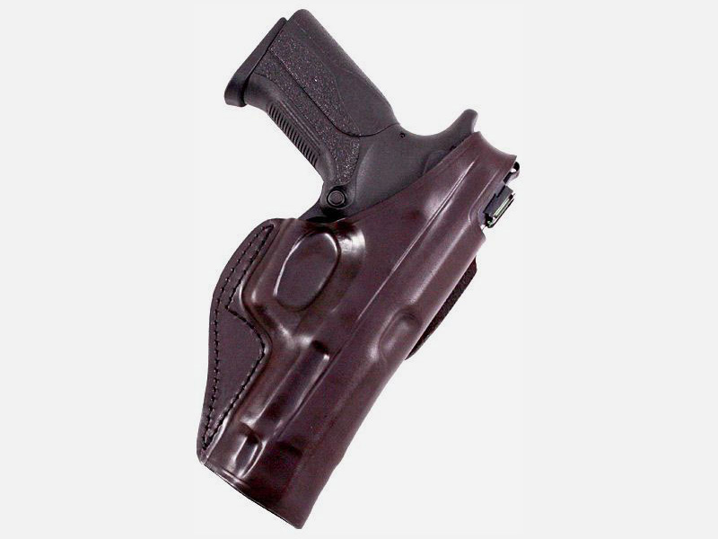 Leather Belt Holster with Belt Tunnel